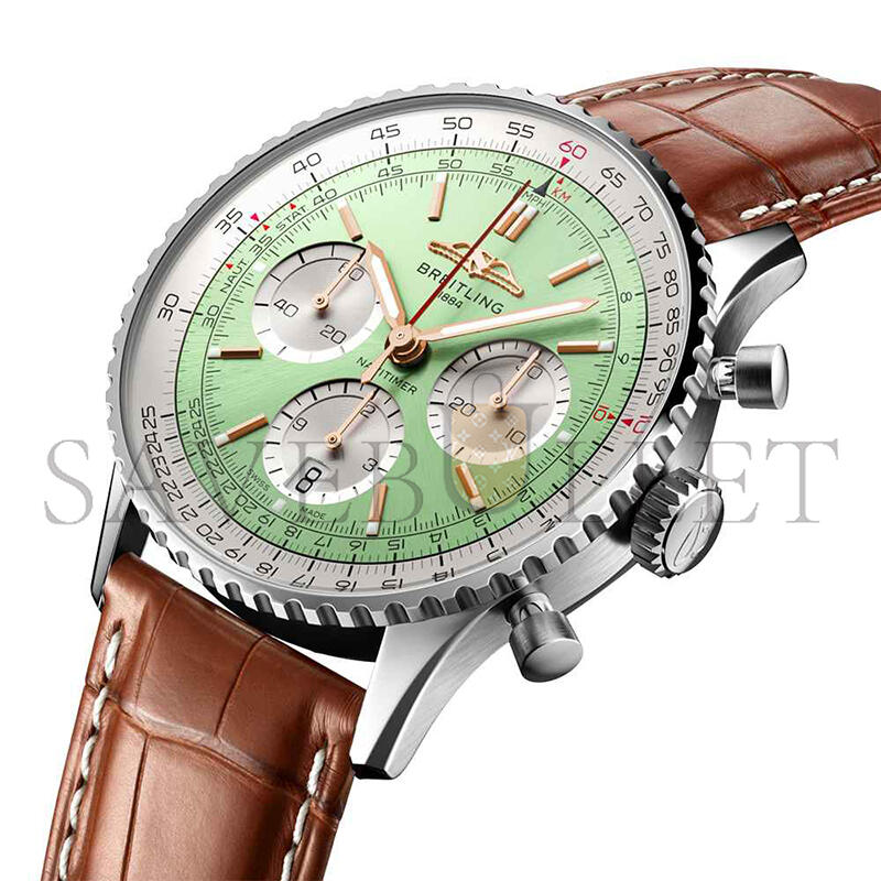 BREITLING NAVITIMER B01 MINT GREEN DIAL 41MM AB0139211L1P1